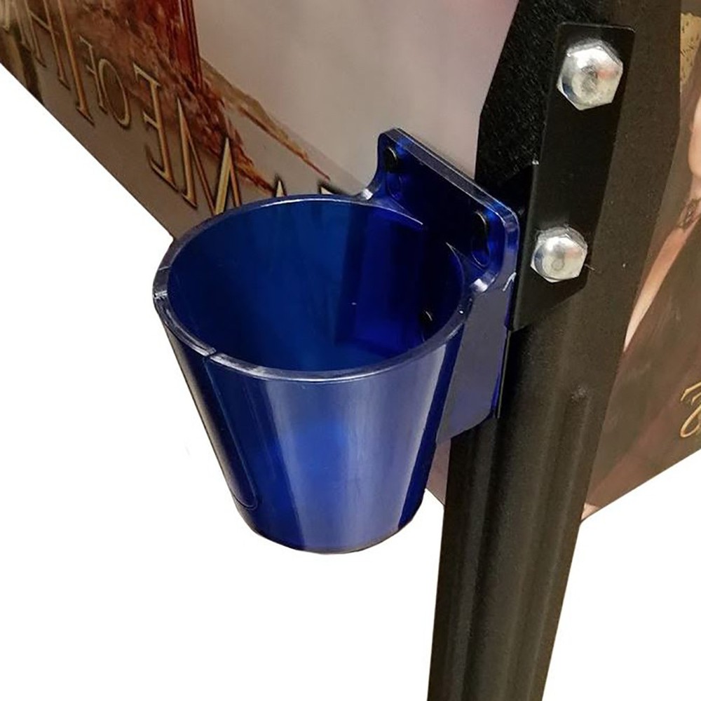PinGulp Pinball Beverage Caddy Premium Left-Translucent Blue