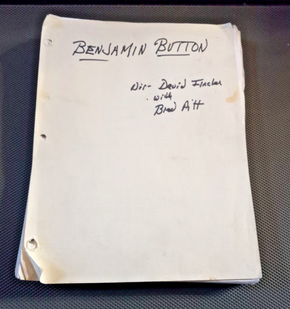 THE CURIOUS CASE OF BENJAMIN BUTTON -original script~Warner Bros~2005  GC