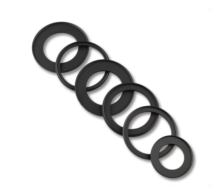 Camera Lens Set Up Rings 9 Pack Set Step-down Rings Kit for Lens Filter Adapter