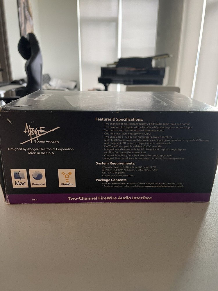 Apogee Duet Two-Channel Firewire Audio Interface