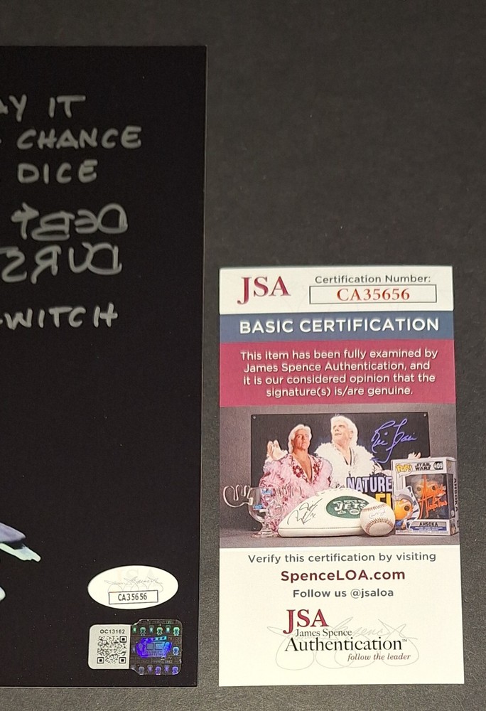 Debi Durst Signed Autographed 8x10 Witch Nightmare Before Christmas JSA COA