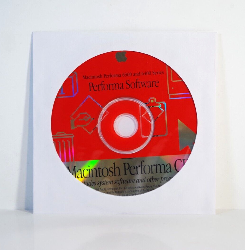 1996 Apple Mac Macintosh Performa 6360 and 6400 Series Software CD Version 7.5.3