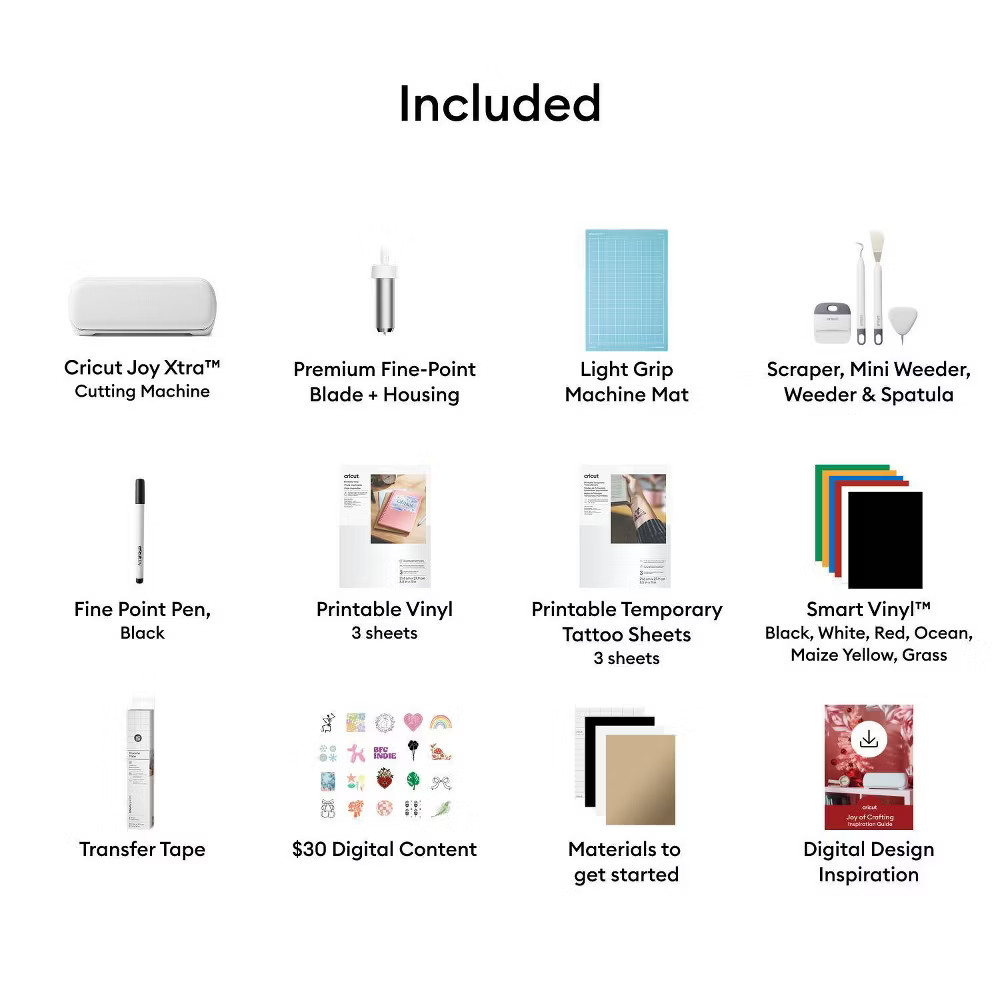 Cricut Joy Xtra Cutting Machine Personalization Making Edition Bundle
