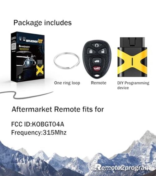 Self Programmable Car Key Keyless 5 BTN/ KOBGT04A Self Programmable Remote