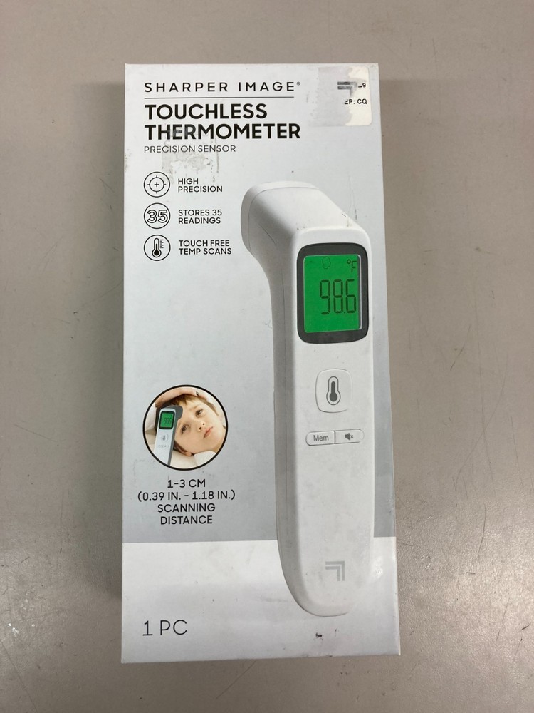 Digital Touchless Smart Forehead Thermometer SHARPER IMAGE- NEW