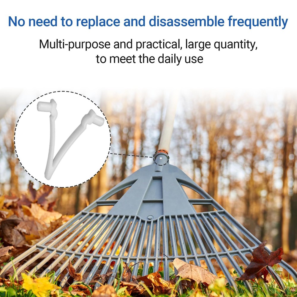 (21-Pack) Replacement Pool V-Clips - Pool Brush Plastic Clips/Pool Pole Net