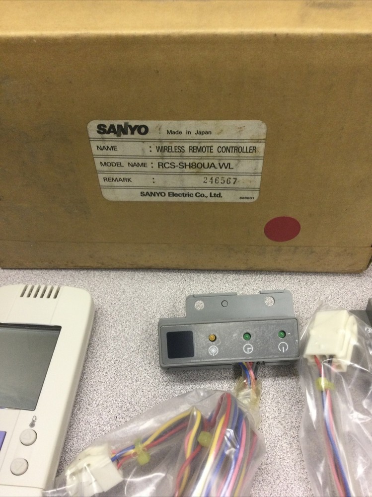 Sanyo Wireless Emote Controller Kit RCS-SH80UAWL NOS