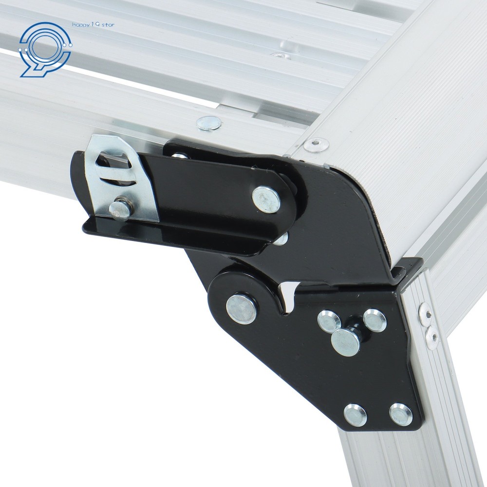 330lbs Aluminum Work Platform Ladder Drywall Folding Step Stool Non-slip Bench