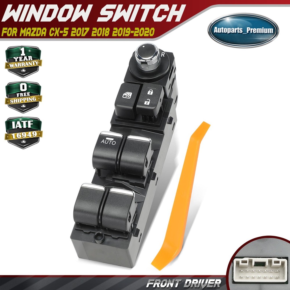Front Driver Master Power Window Switch for Mazda CX-5 CX5 2017 2018 2019 2020