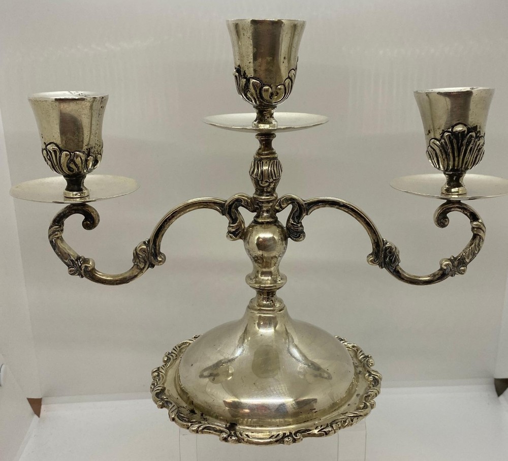 Salvatore De La Serna Solid Sterling Silver 3 Arm Candelabra