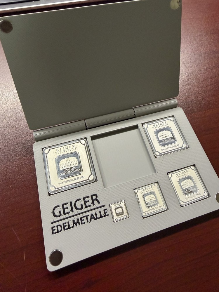 3DP Geiger Silver Bar Display/Holder