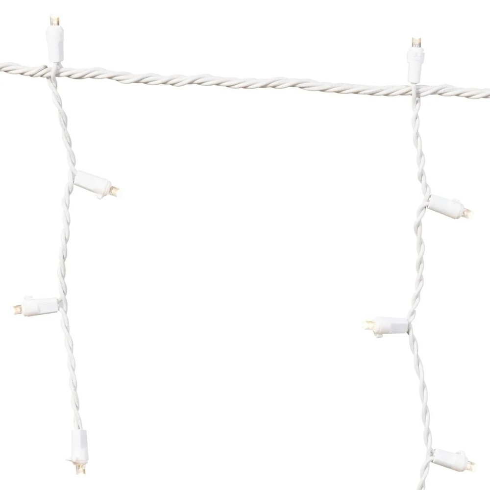 New ! 200-Count LED 8 Function-Sync Icicle Christmas Lights, Warm White, 24'