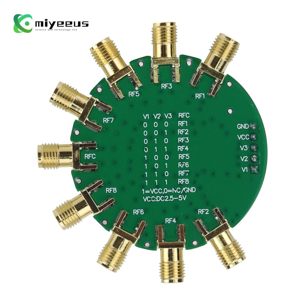 SKY13418 SP8T RF Switch Module 0.1G 10K-6G Testing Board Single Pole 8-Throw