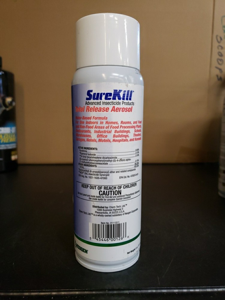 Sure Kill Total Release Aerosol Fogger- 6oz Can