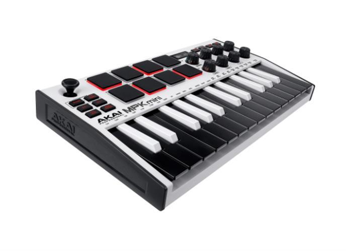 Akai Professional MPK MINI Mk3 White SE Compact Keyboard and Pad Controller