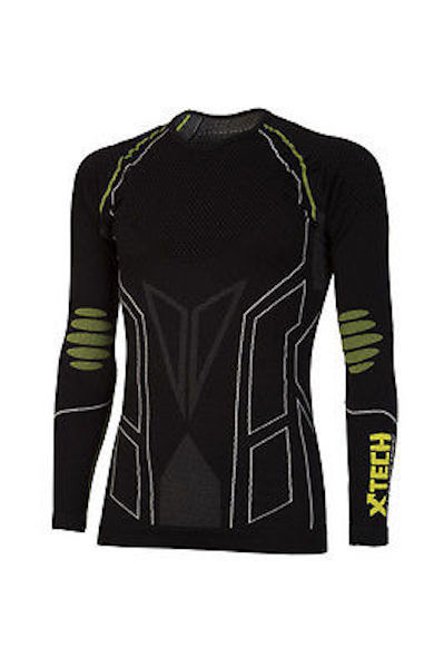 XTECH THERMAL TECHNICAL JERSEY MOTORCYCLE PREMIUM CREW NECK LONG SLEEVE MICROFIBER