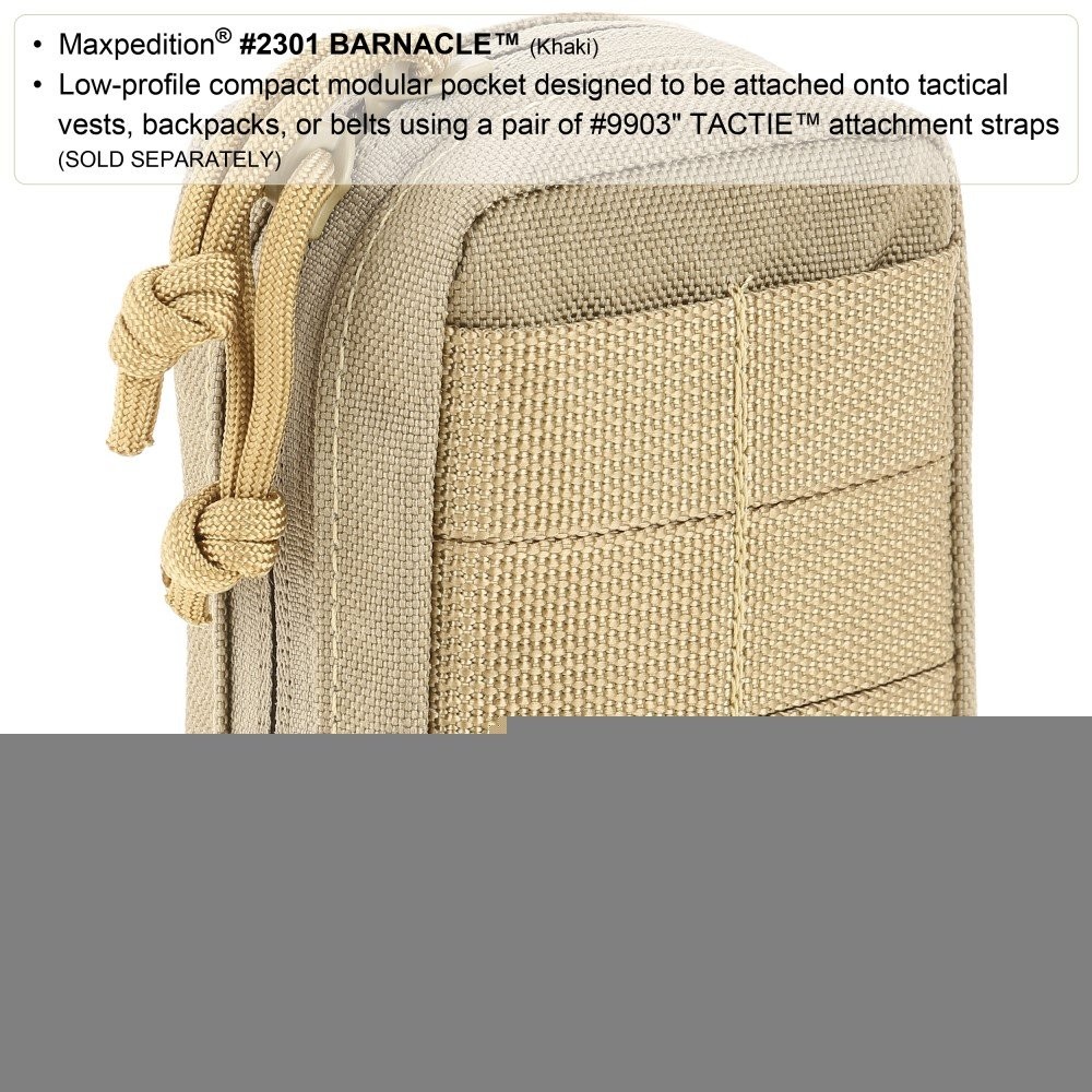 Maxpedition Barnacle Compact Utility Pouch (Black) One Size, Black