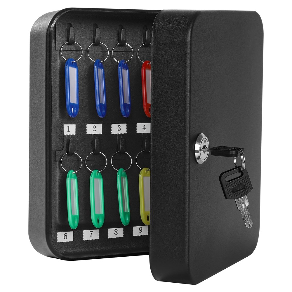 Key Cabinet Wall Mount Locking Box Organizer with Key tool