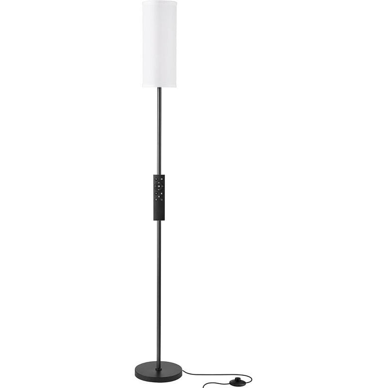 Dimmable Floor Lamp Remote Control Adjustable Brightness Color Temperature Timer