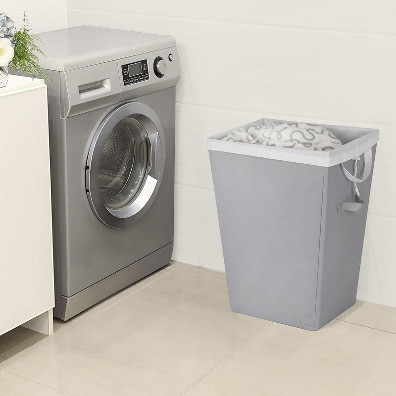 Rectangular Laundry Hamper W/ Removable Liner Durable Polyester Storage Basket