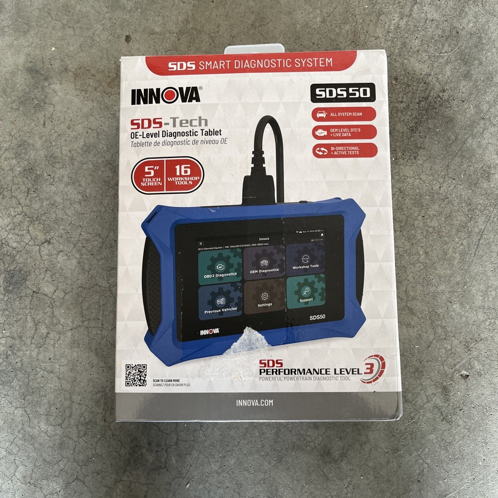 Innova SDS50 Diagnostic Tablet 5” Screen Repair Check Engine Light Mechanic Tool