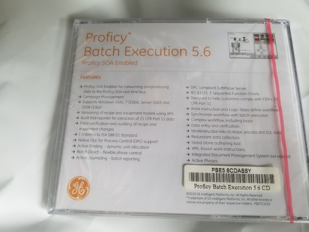 GE Intelligent Platforms Proficy Batch execution 5.6