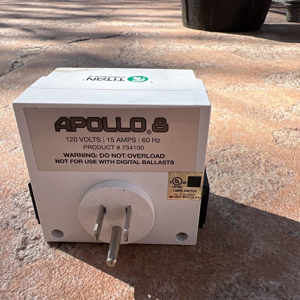 Titan Controls Apollo 8 Two Outlet Mechanical Timer #734100