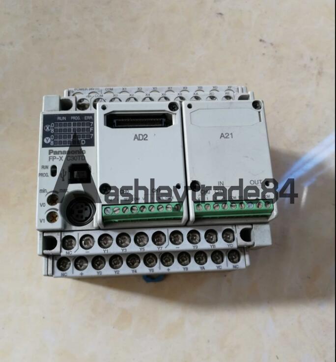 One Panasonic AFPX-C30TD programmable controller tested in good condition