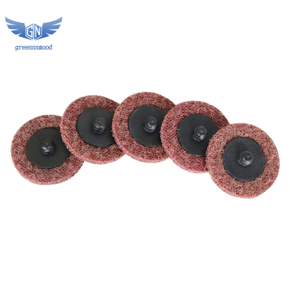50× 2" Medium Surface Conditioning Discs Roll Lock Die Grinder Sanding Pads New