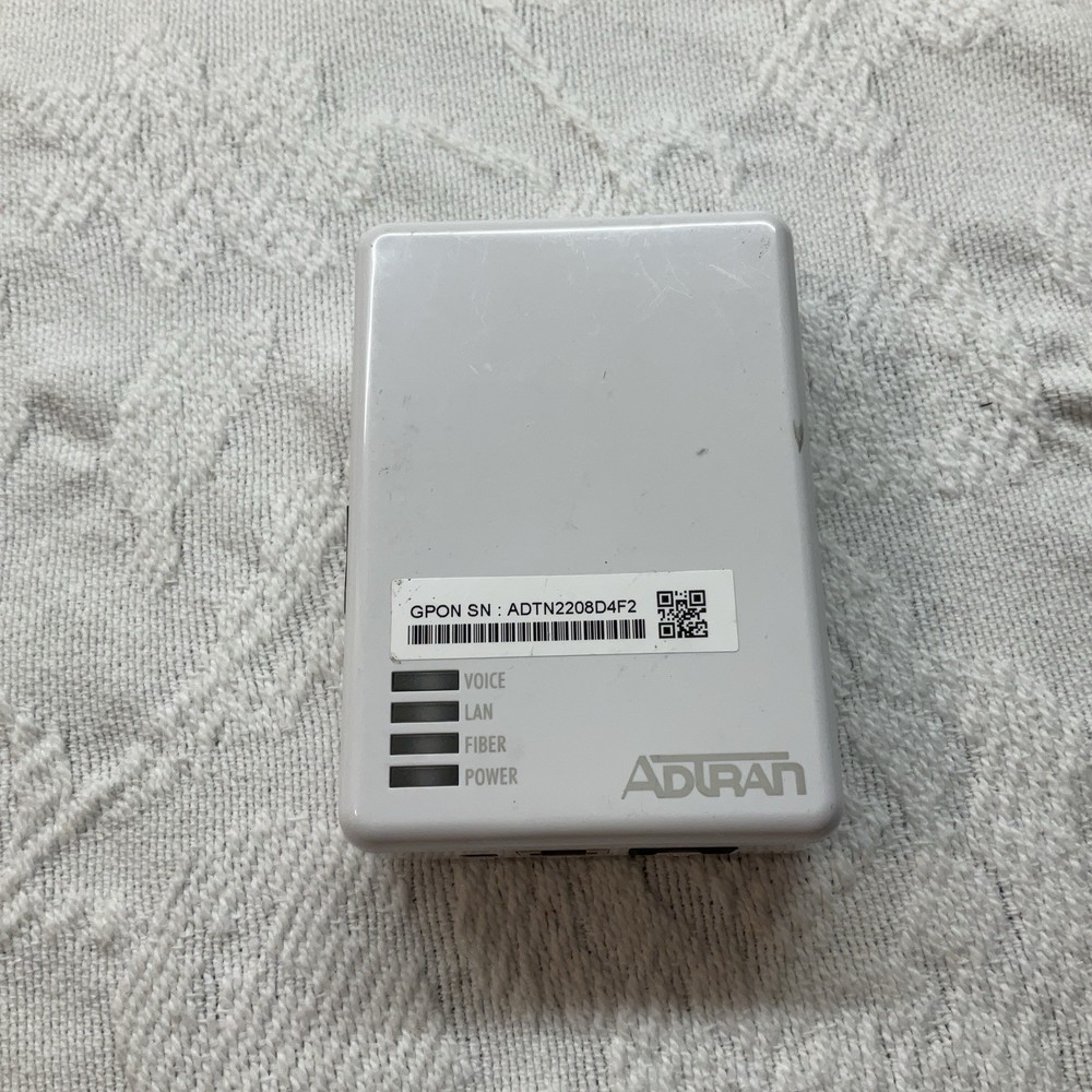 ADTRAN 411 Micro GPON Indoor ONT Router / 1287787F1 Optical Network Termination