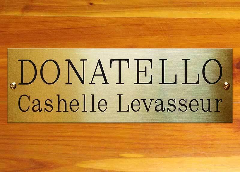 SOLID BRASS SIGN 6" X 2" CUSTOM ENGRAVED