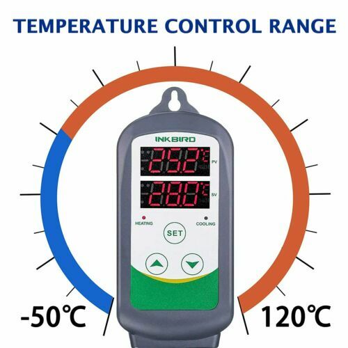 Inkbird Digital Temperature Controller + Smart Humidistat Hydroponics Seedling