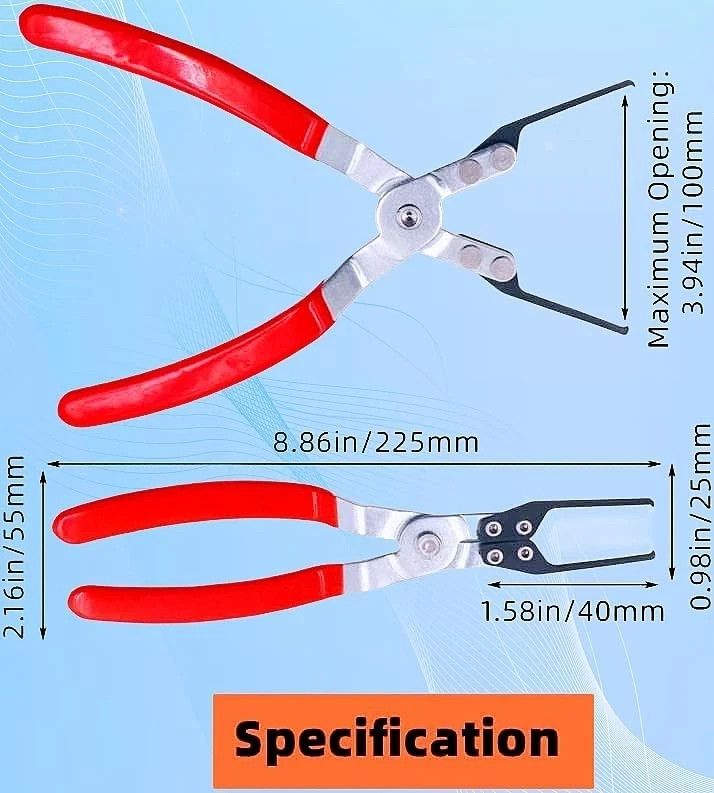 Relay Puller Pliers, Fuse Automotive fuse puller tool, Red