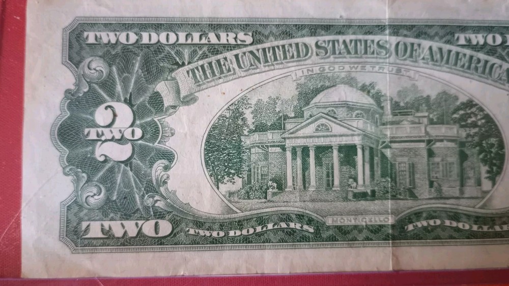 1963 Two Dollar Red Seal Bill