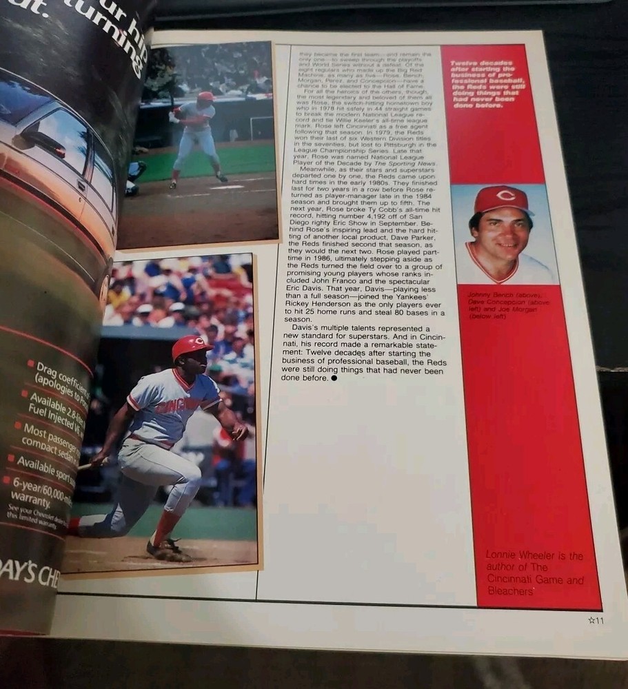 1988 MLB All-Star Game Program Cincinnati
