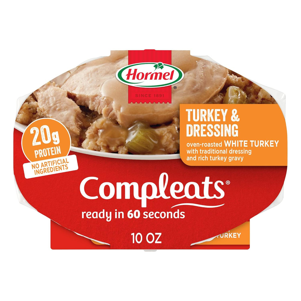 HORMEL COMPLEATS Turkey & Dressing Microwave Tray, 10 Oz. (6 Pack)