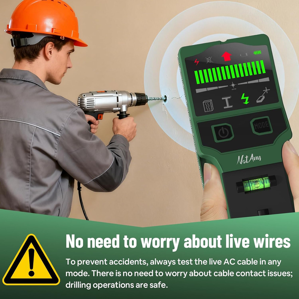 Stud Finder Wall Scanner - 7-In-1 Electronic Wall Stud Detector, Detects Wood, M