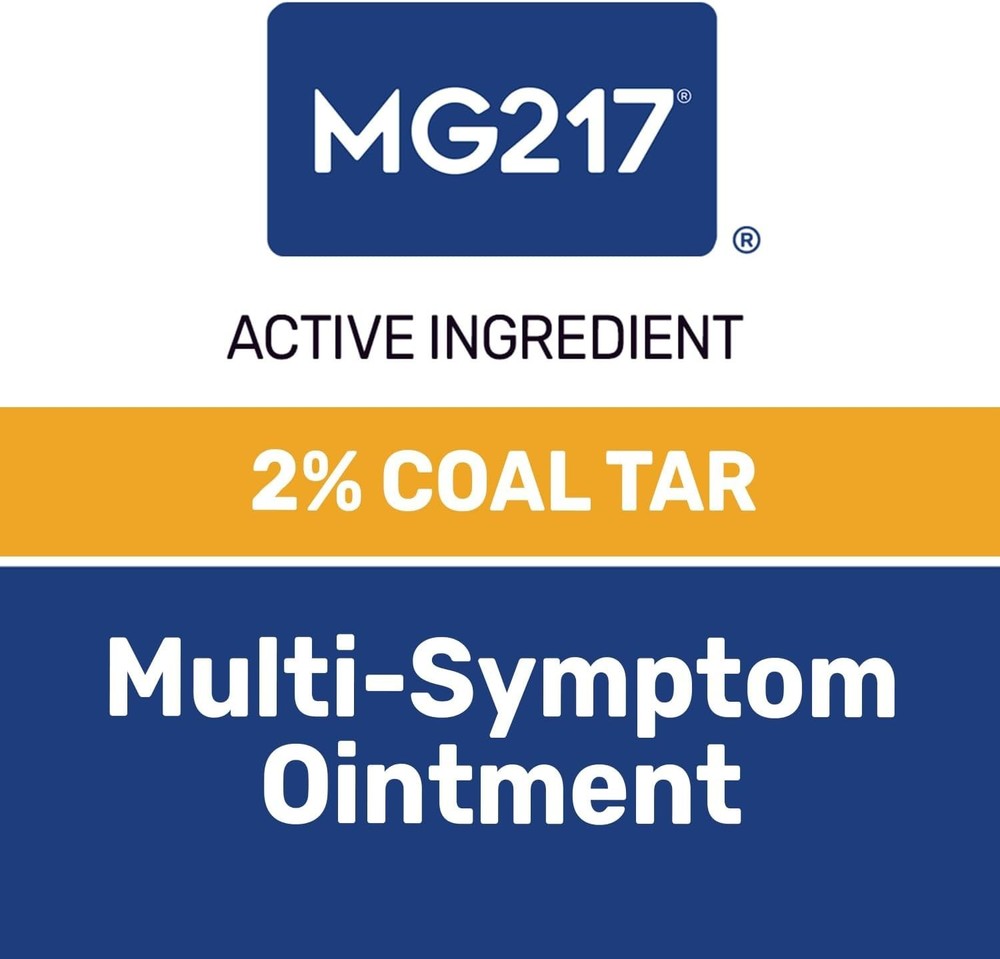 MG217 2% Coal Tar Ointment for Psoriasis Extra Strength Multi Symptom Relief 4oz