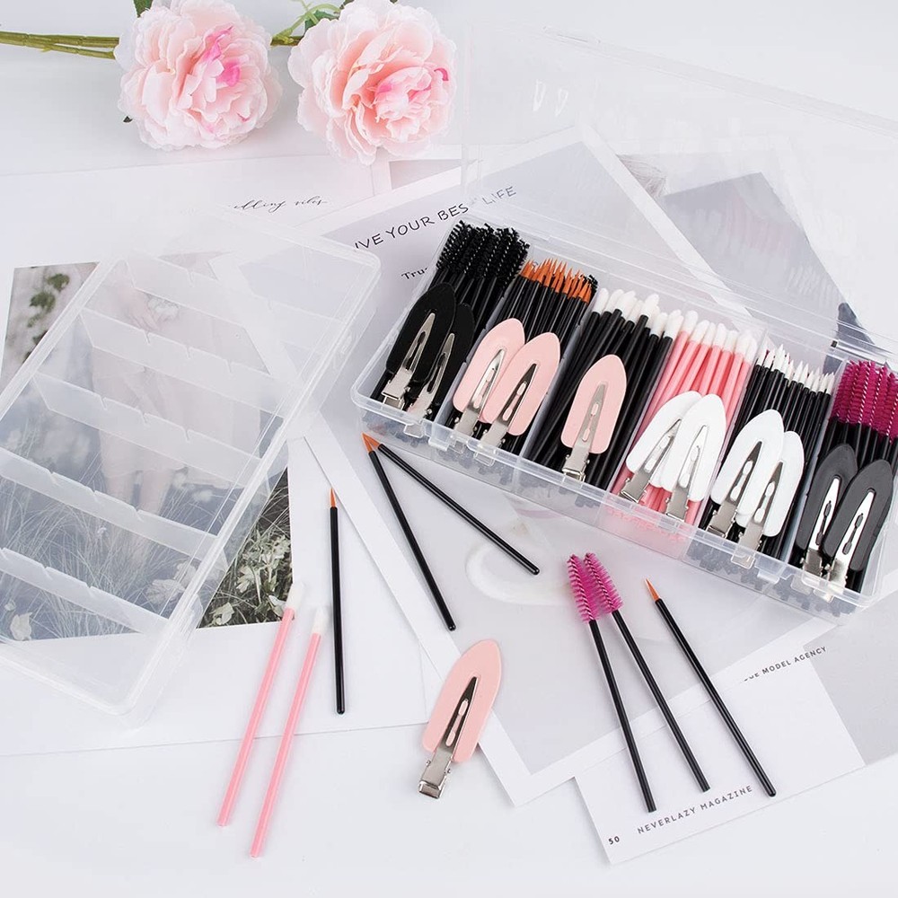 clear visible plastic storage box cosmetic tools storage box makeup tools fis...