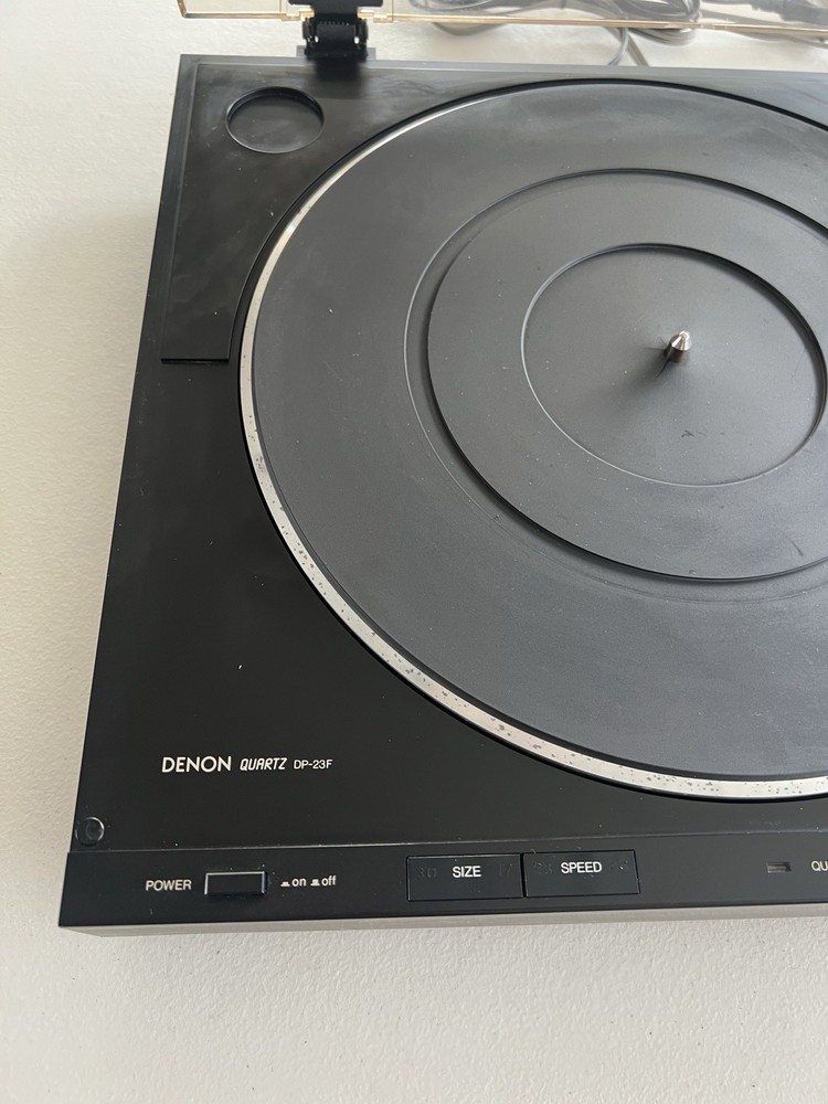 Denon Turntable Quartz DP-23F Micro Processor Fully Automatic Turntable System