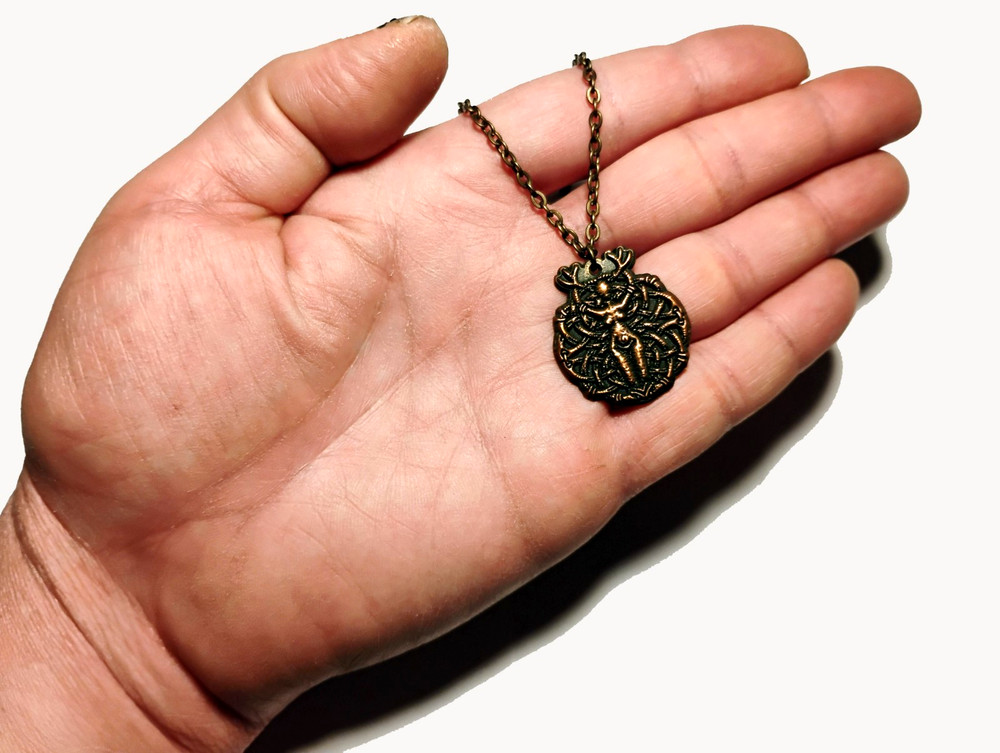 Haunted Witch Necklace, The Sacrificial Ghost Witch!