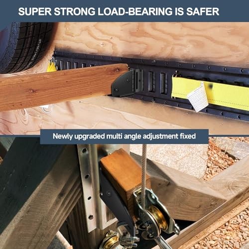 4 Pack E-Track Wood Beam End Socket Shelf Brackets |E Track Accessories Swivel