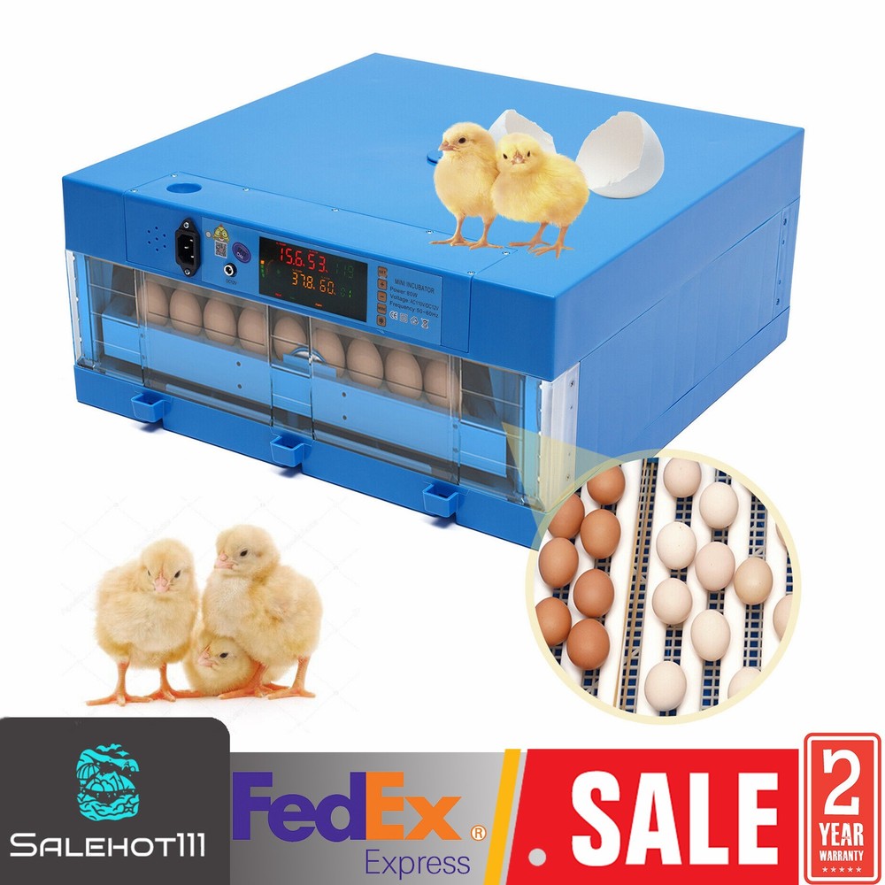48 Eggs Incubator Automatic Digital Chicken Egg Hatcher Temperature Control