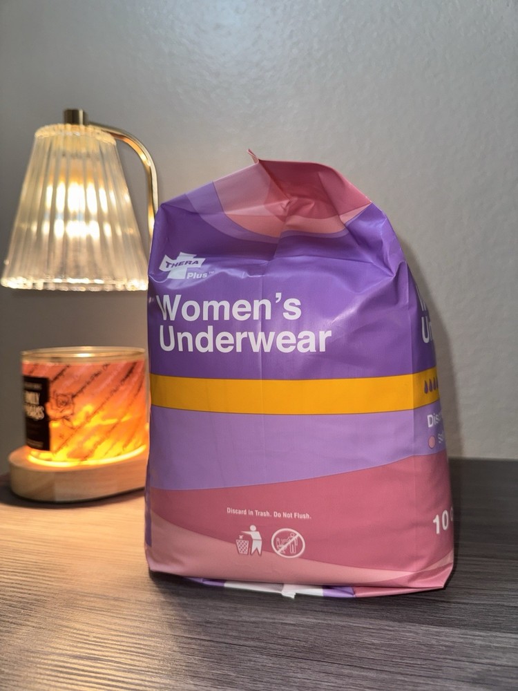 Thera Plus Women’s Protective Underwear L-XL 10 Count Maximum Absorbency