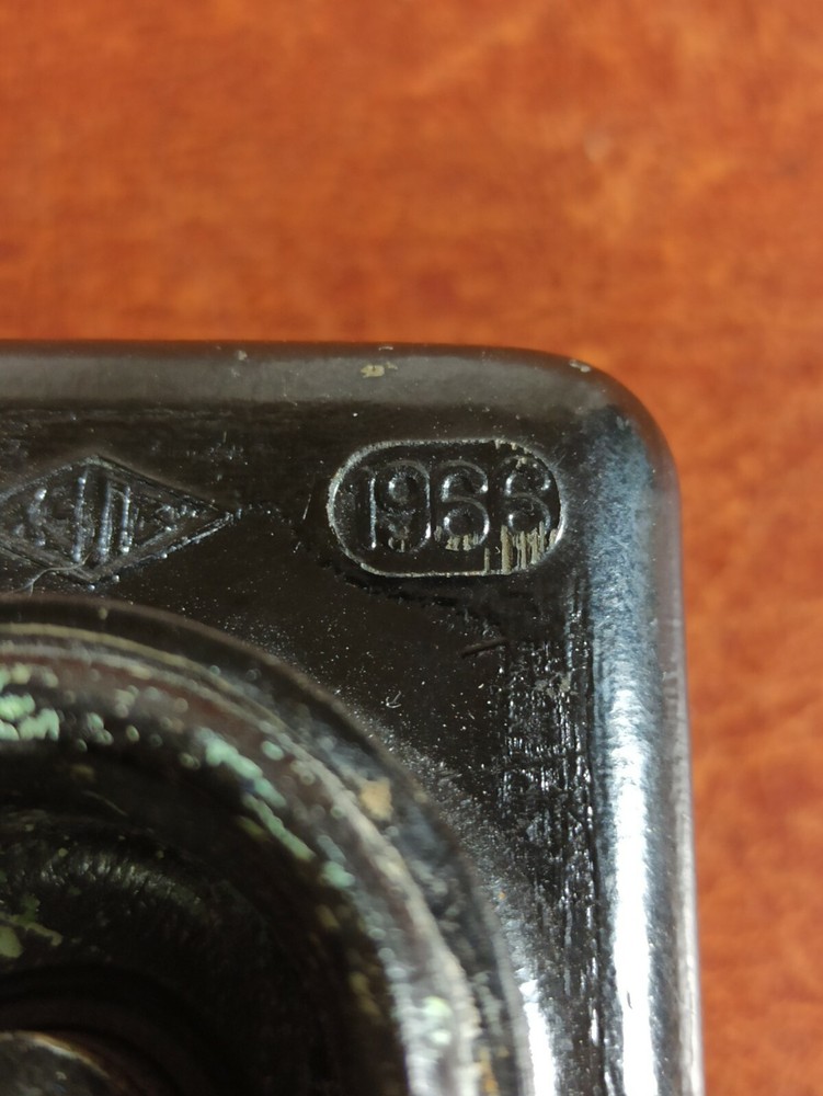 Vintage soviet start button. Carbolite. 1960s