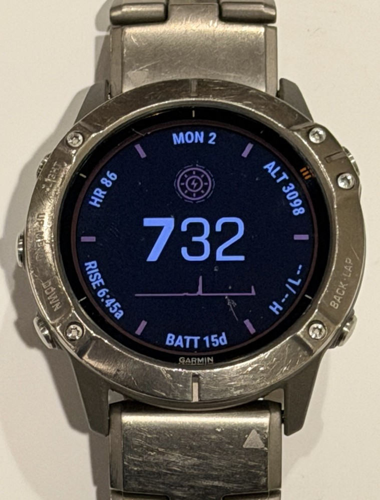 Garmin Fenix 6x Pro Solar - TESTED and WORKING
