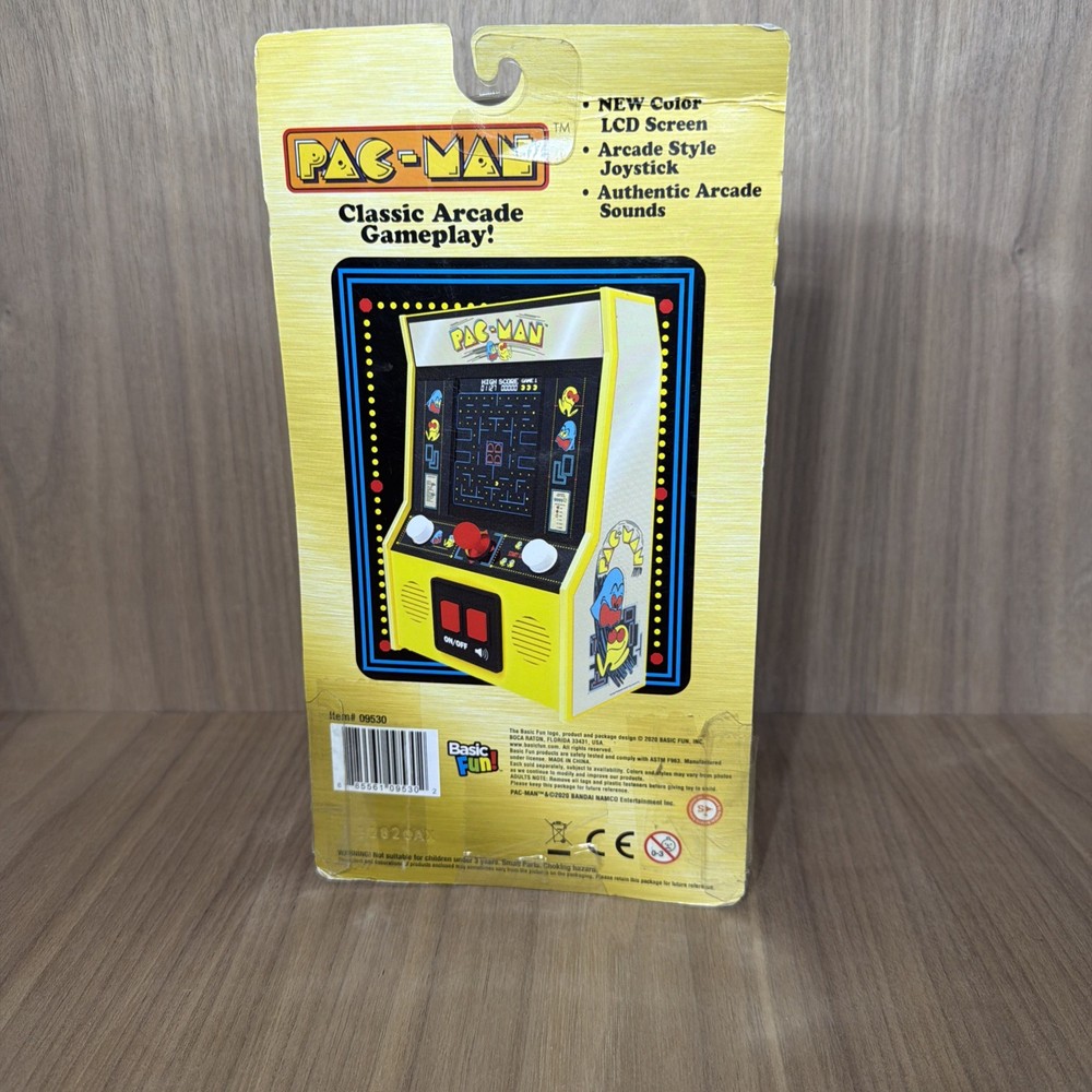Pac-Man Classic Arcade Handheld 40th Anniversary Basic Fun! - New