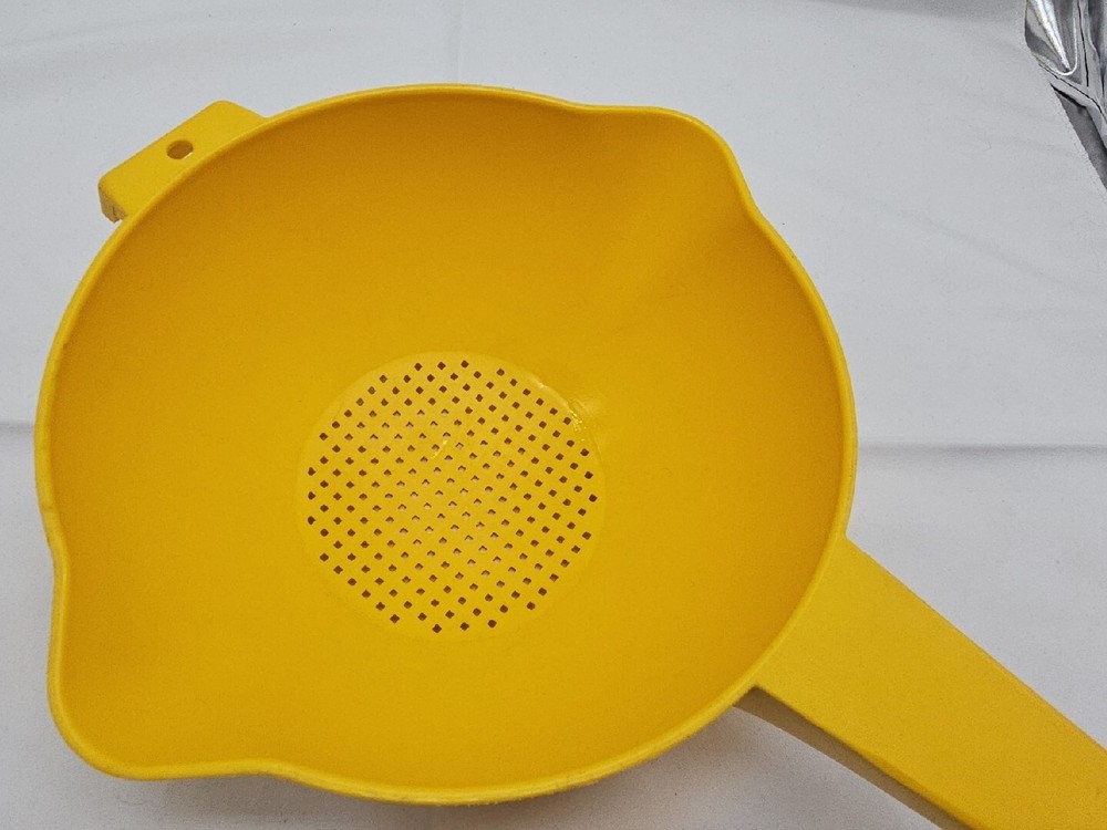 Vintage Yellow Tupperware Colander/Strainer