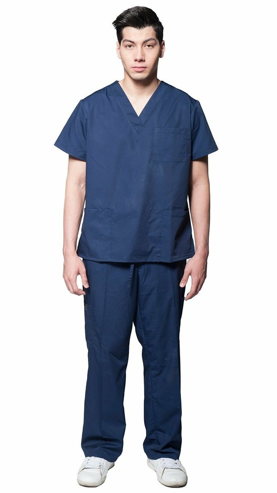 Men's Slim Cut 7 Pocket Basic Uniform Scrubs