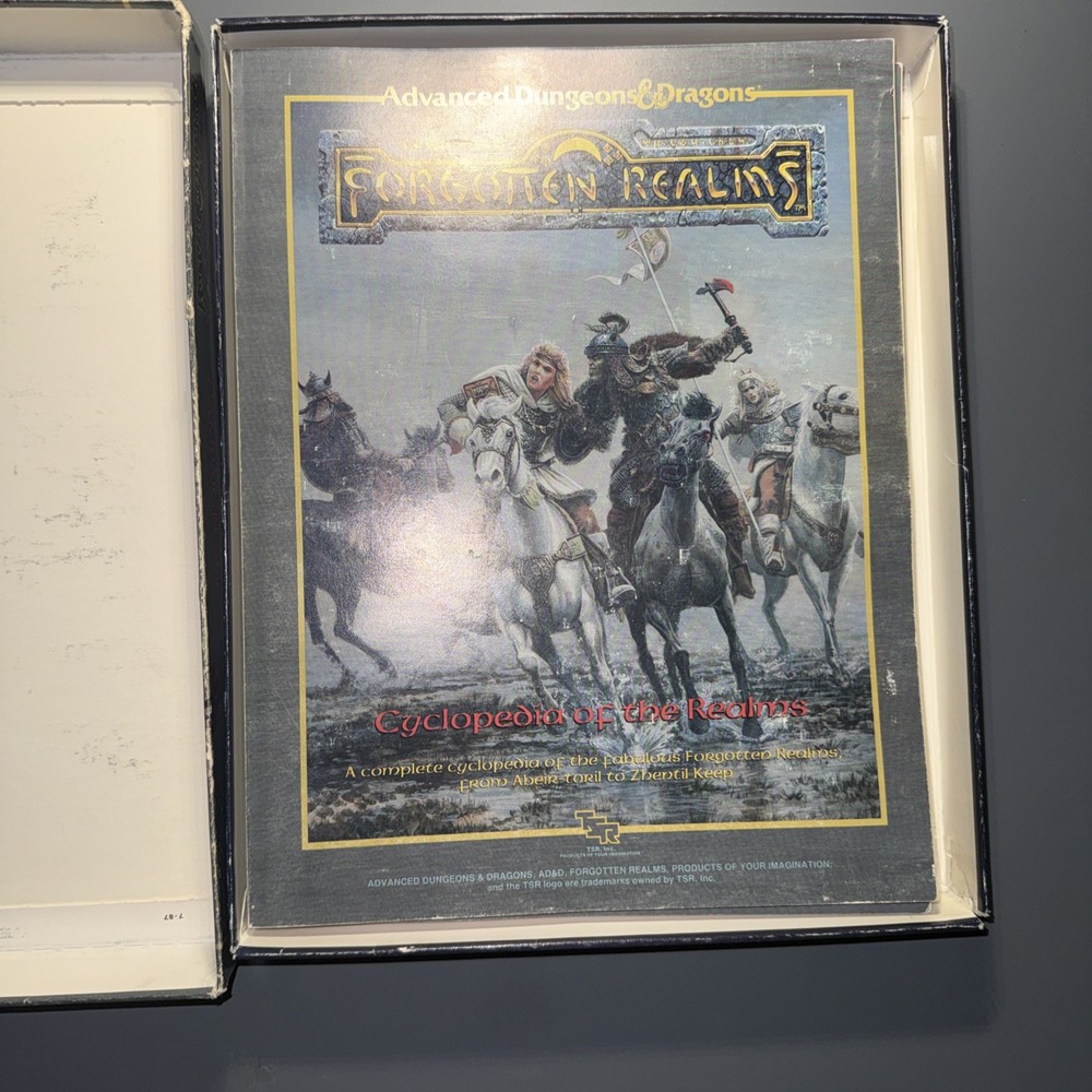 Dungeons and Dragons Forgotten Realms Campaign Set Boxed 1987 COMPLETE & VG+!